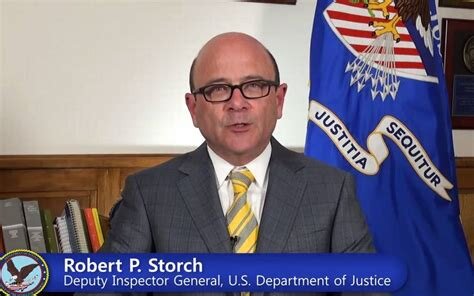 NSA Inspector General Robert P. Storch whose wife helped him