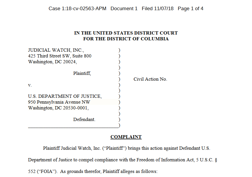 Alvi FOIA complaint face sheet top.png