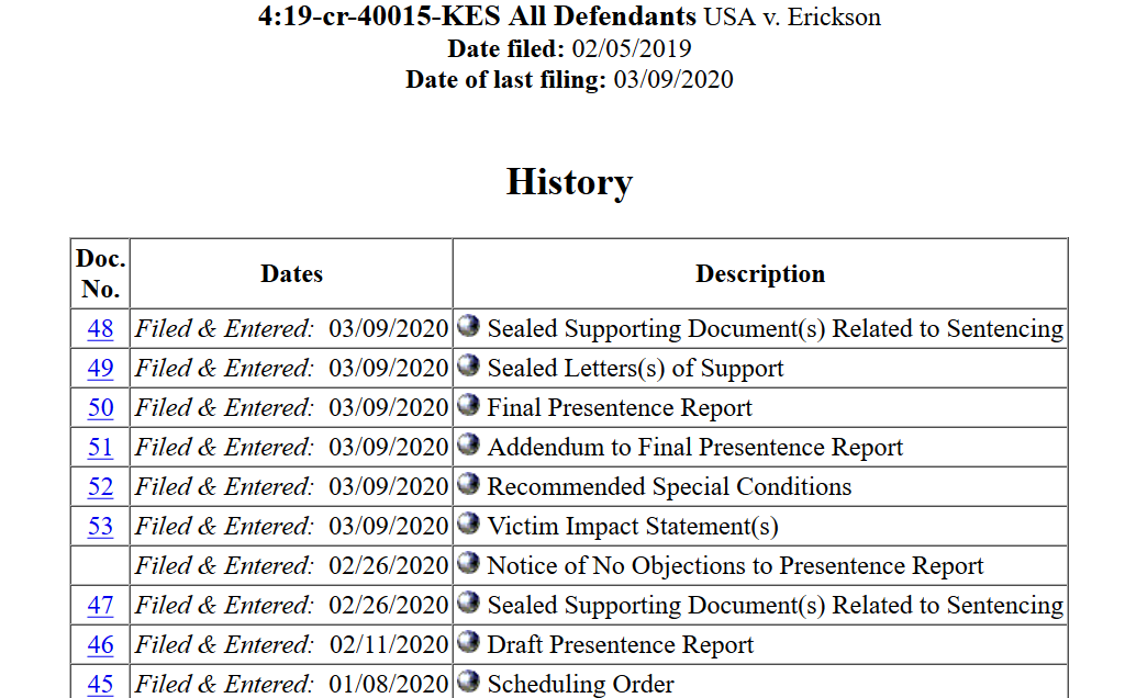 Erickson all docs sentencing sealed March 9th 2020.png