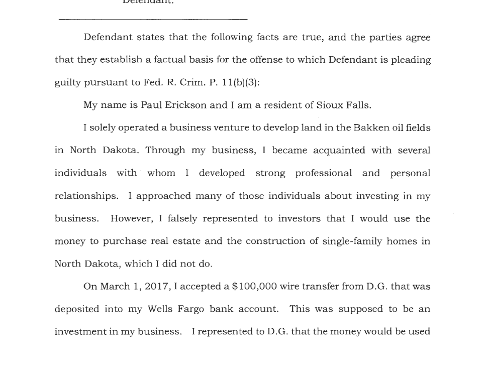 Erickson admission guilty bottom half page one.png