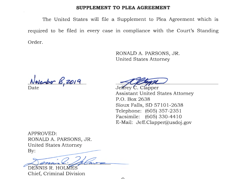 Erickson supplement plea agreement Atty Clapper image signature.png