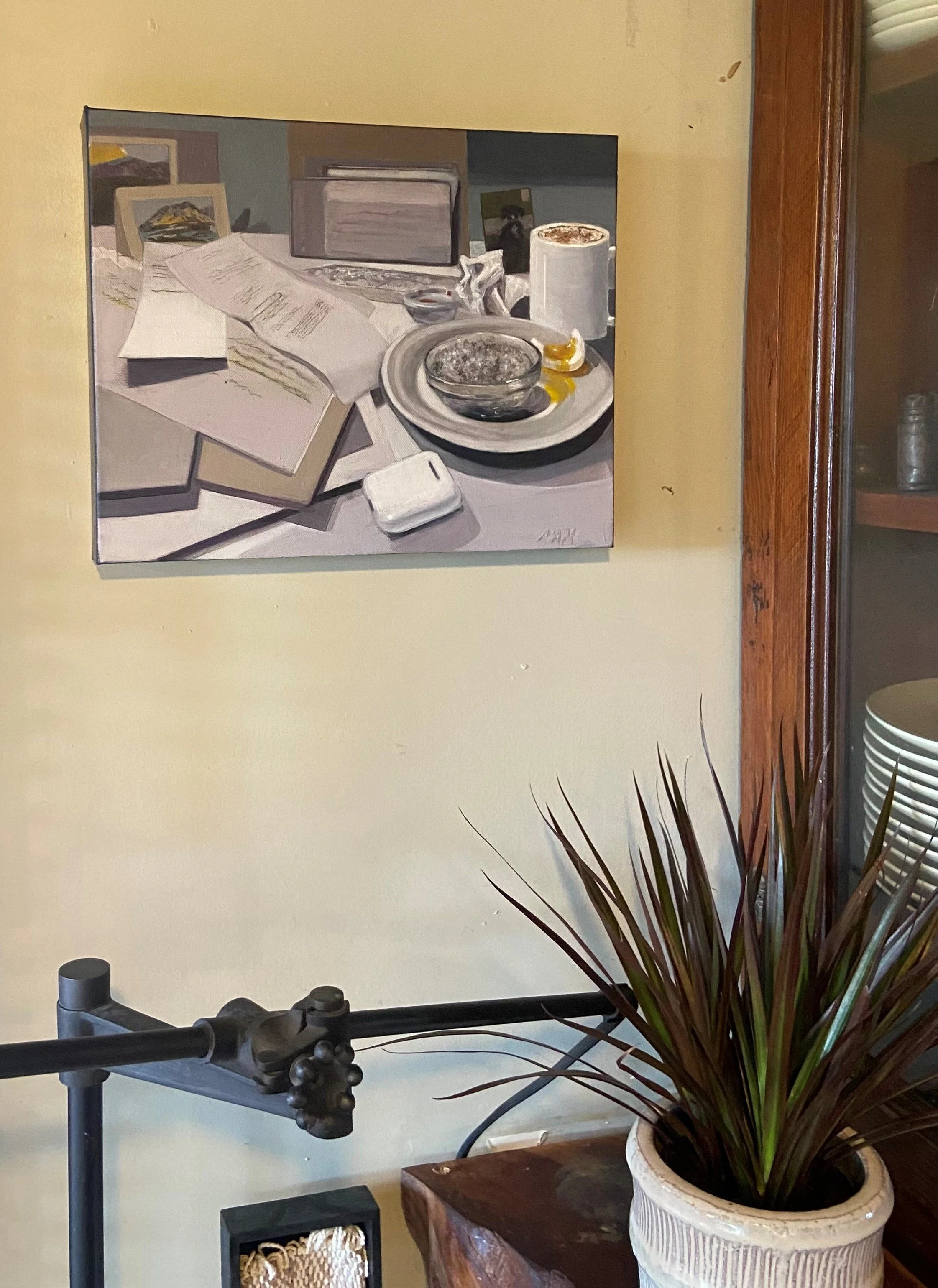 Desktop with 5-Minute Egg