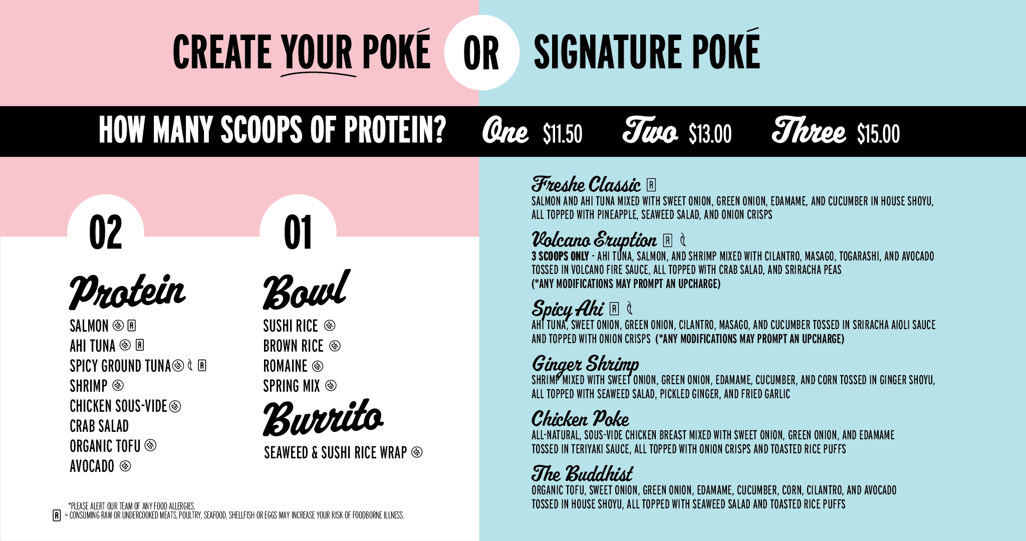 Order Online / Menu — Freshe Poke