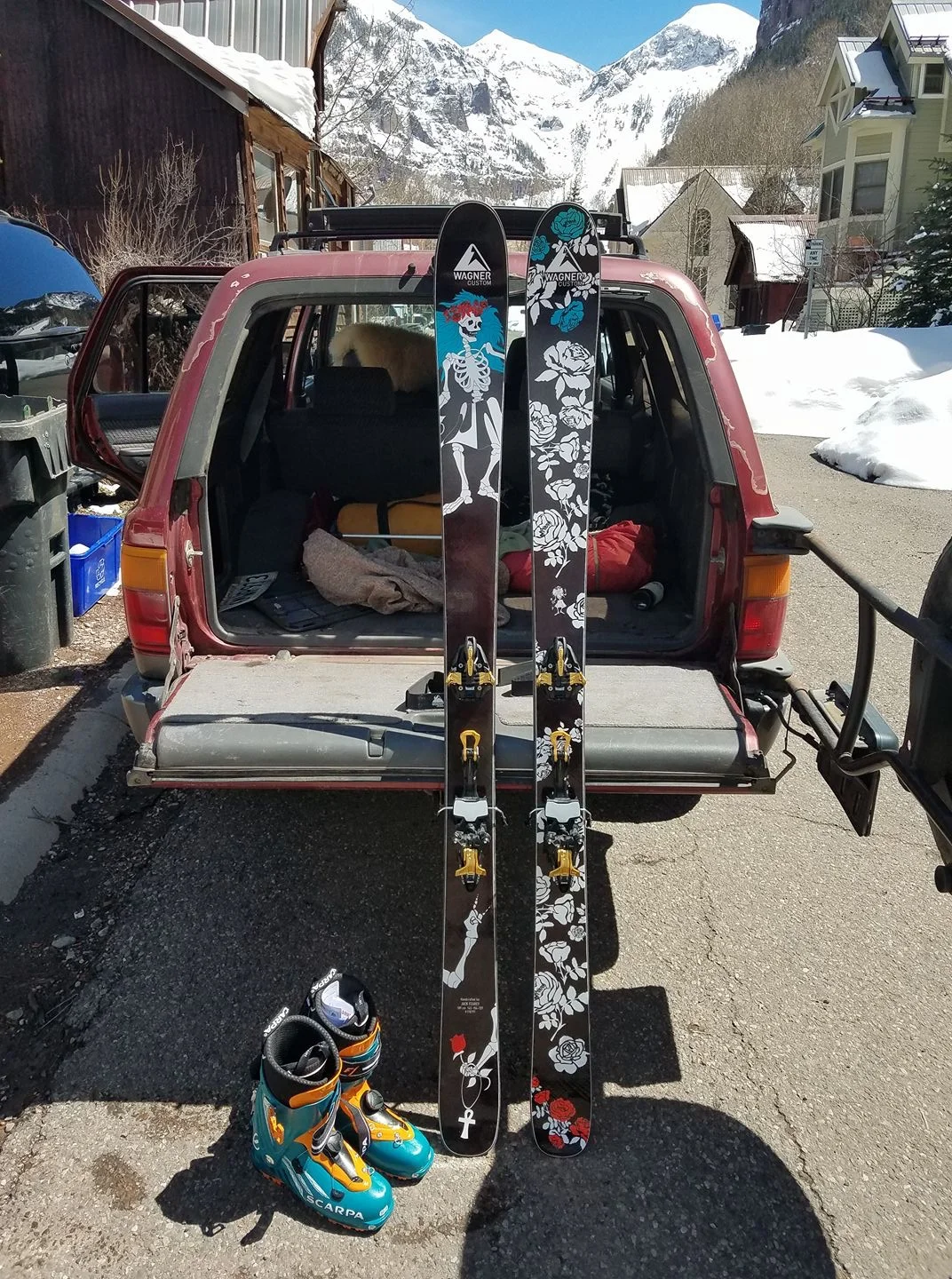 custom made grateful dead skis