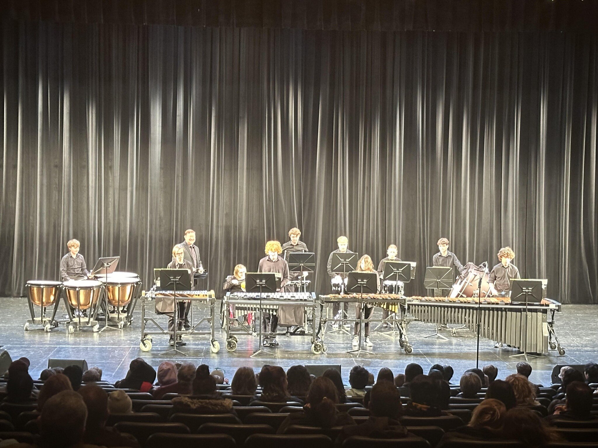 We had a wonderful week of music at the Loft. First up - the SoWashCo District Percussion Showcase. The event featured our percussion ensembles from East Ridge, Park, and Woodbury high schools. Photo Credit - Stephanie Fox