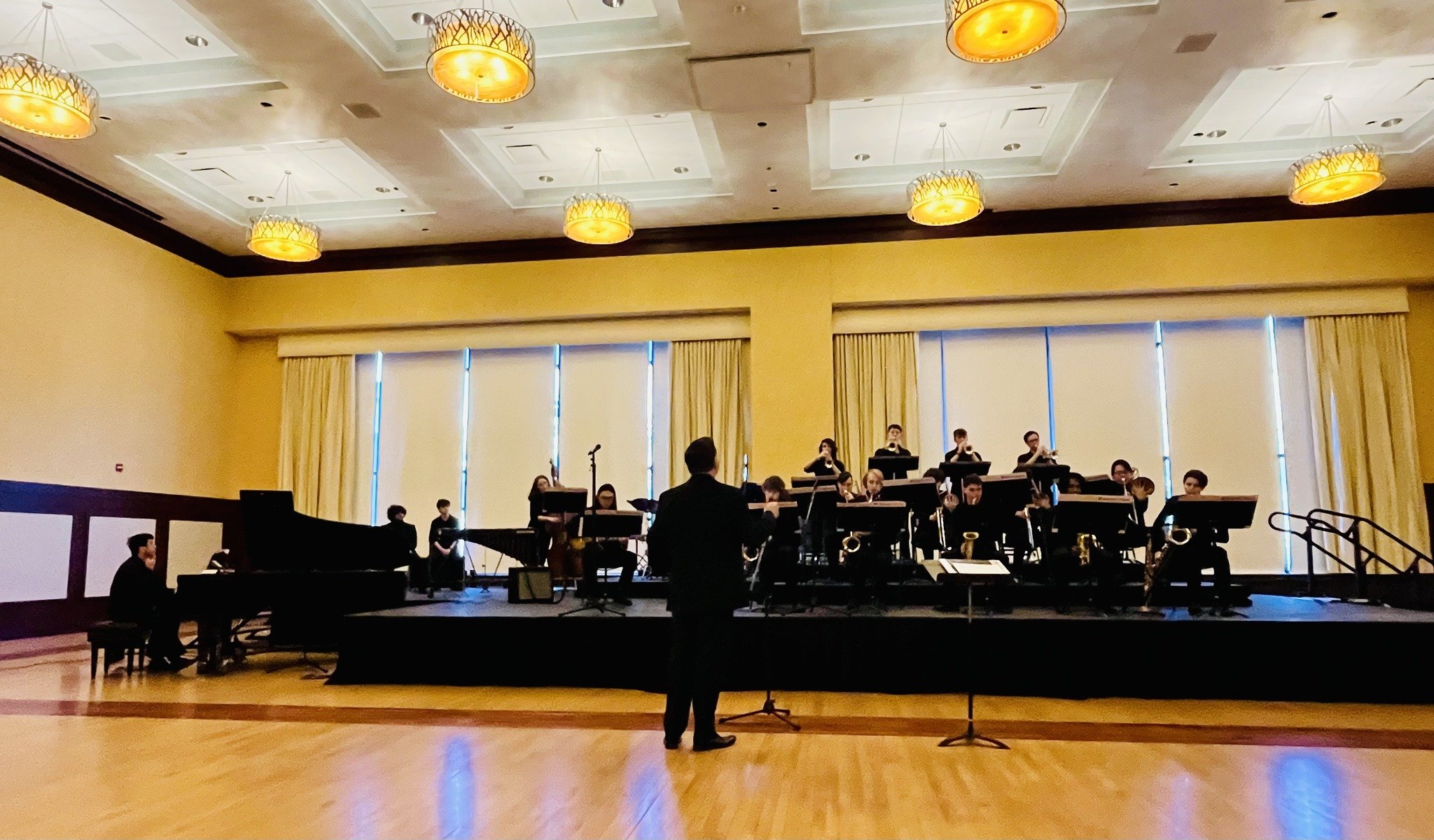 The East Ridge jazz ensembles are playing at the Eau Claire Jazz Festival!