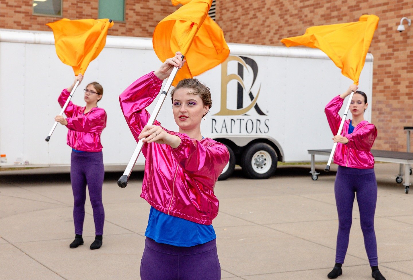 Join the fun! We are gearing up for Marching  Band season and would love to recruit more students for color guard. 
Guard members do not have to be in the music program to participate and no previous experience is necessary. #colorguard