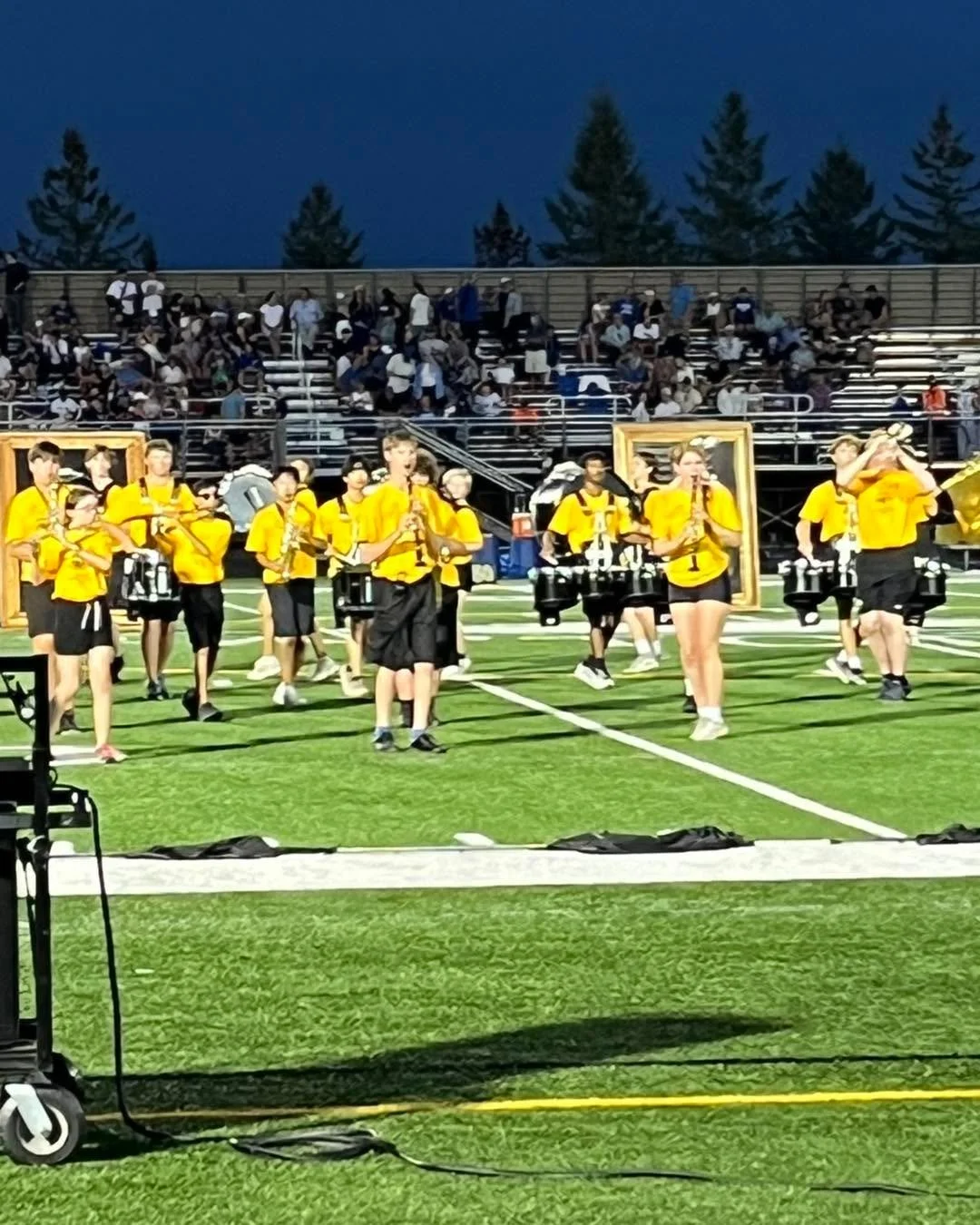 First performance in the books! East Ridge Marching Raptors came out to play and sounded great! #thursdaynightlights #marchingband