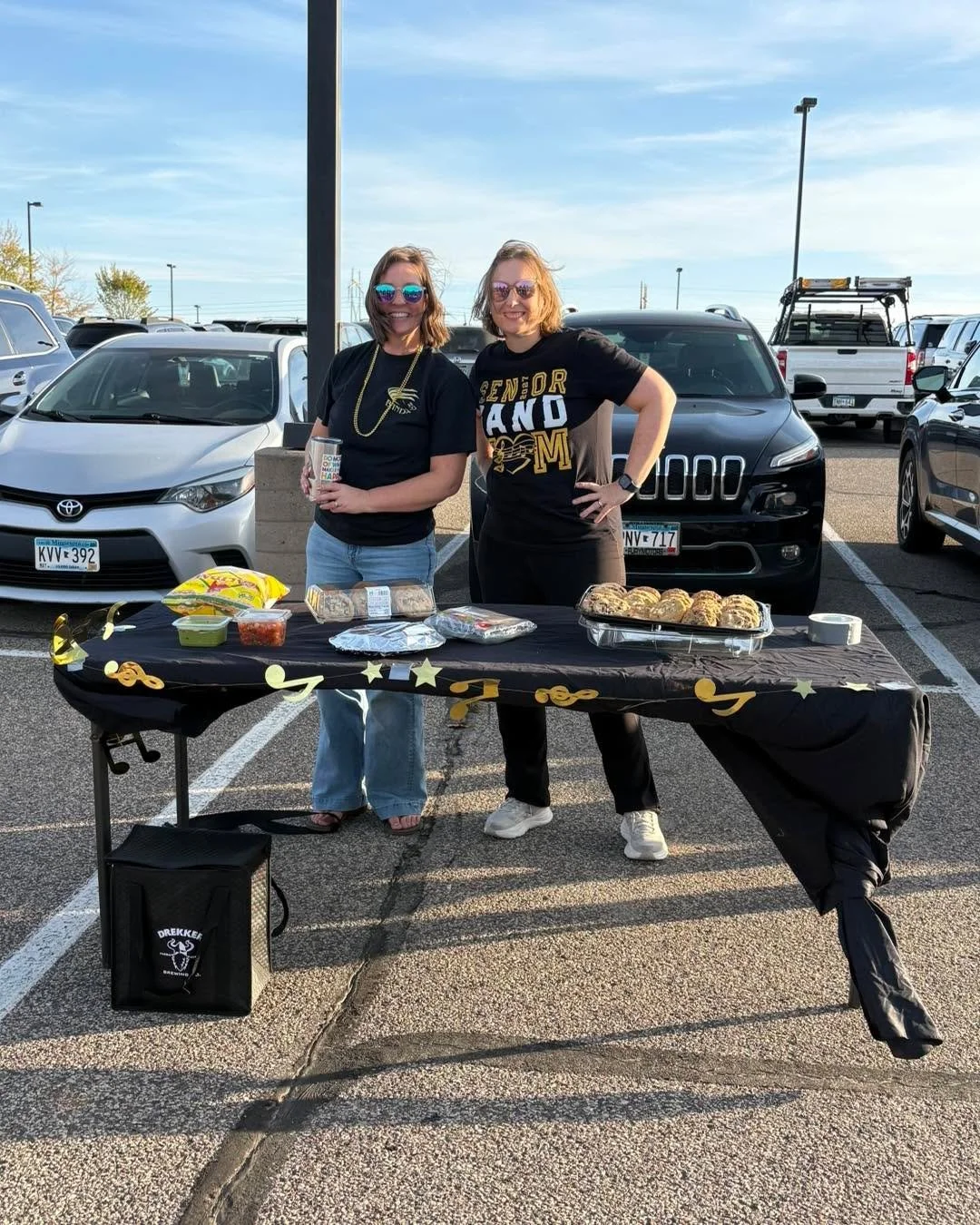 Band Tailgating is happening now on Tailgate Row on the North side of the activities parking lot!