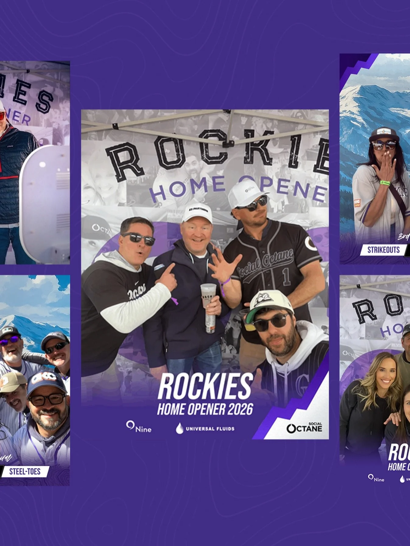 Rockies Home Opener 2026 ⚾️
Multiple selfie booths and a whole lot of purple across downtown Denver capturing every moment.