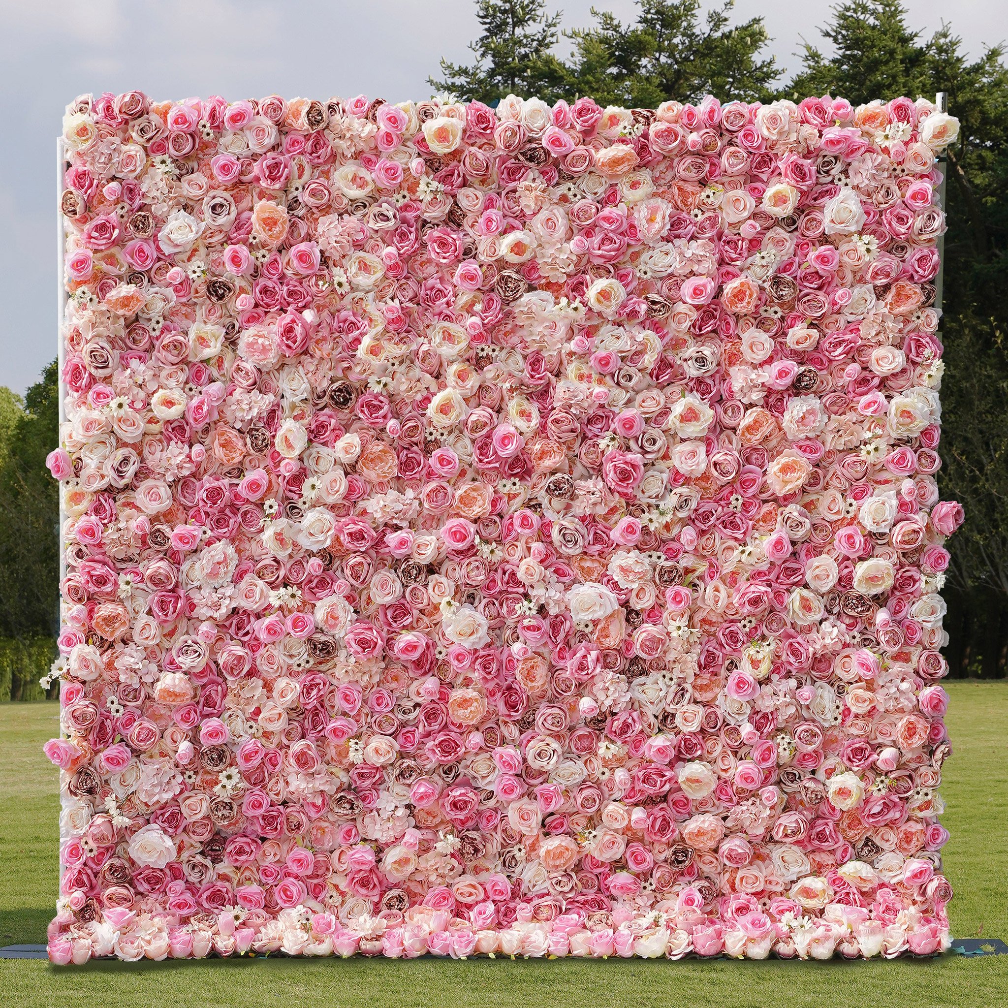 Pink Flower Wall