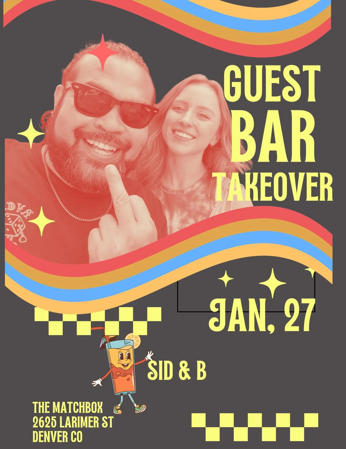 Oh man! The parents are out of town on Tuesday night so we&rsquo;re letting @bfreezy83 &amp; @_sid_seymour_  run the show! They&rsquo;re pretty good at getting people drunk.  They&rsquo;re rad, so are you. Come have a great night!