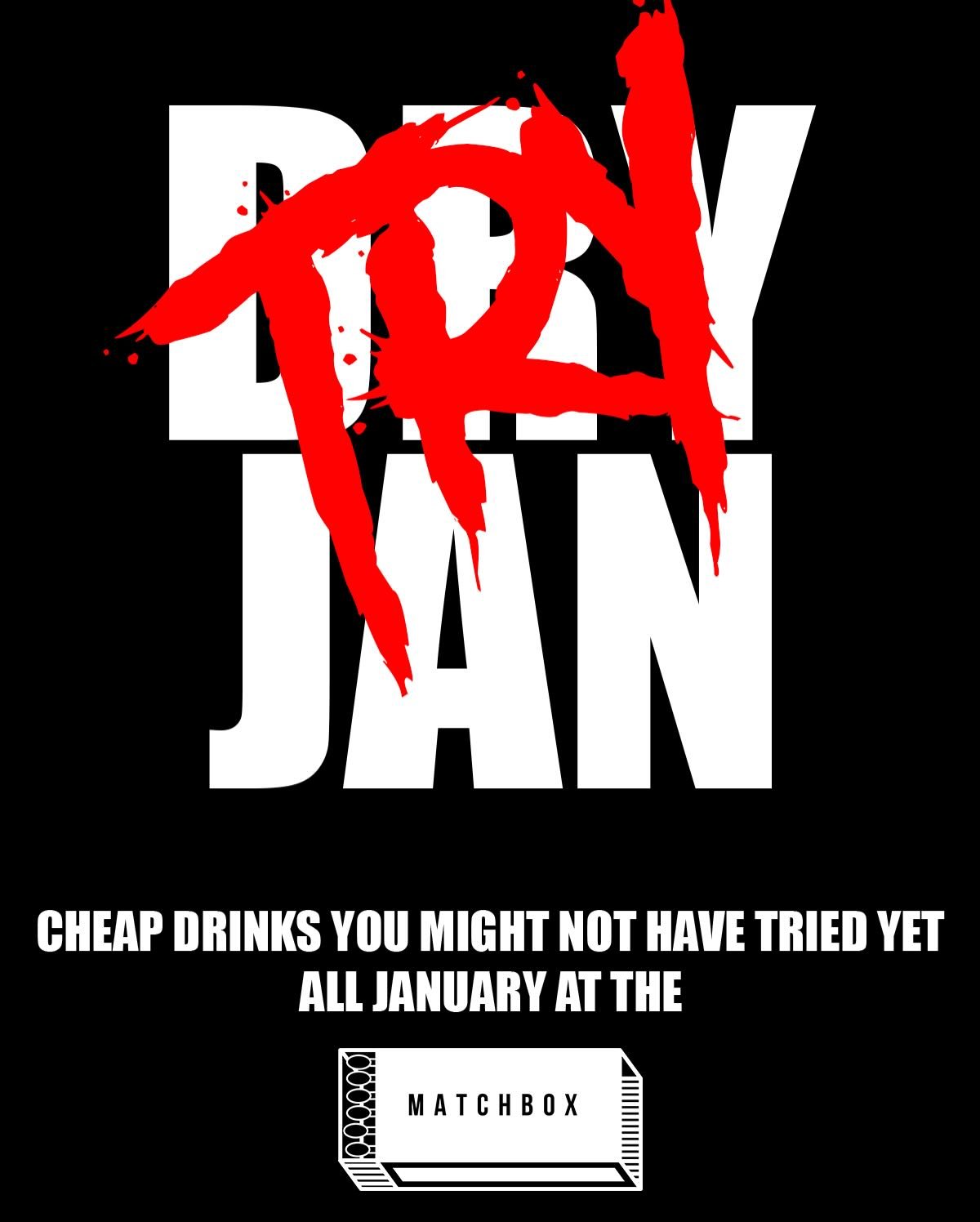 D̶R̶Y̶ TRY JANUARY! In our opinion- the best month to be at the bars and try some new things with your friends. We&rsquo;ll be rolling out some killer deals all month on some drinks you might not have had yet! First up: @tequilacazadores ! Come try o