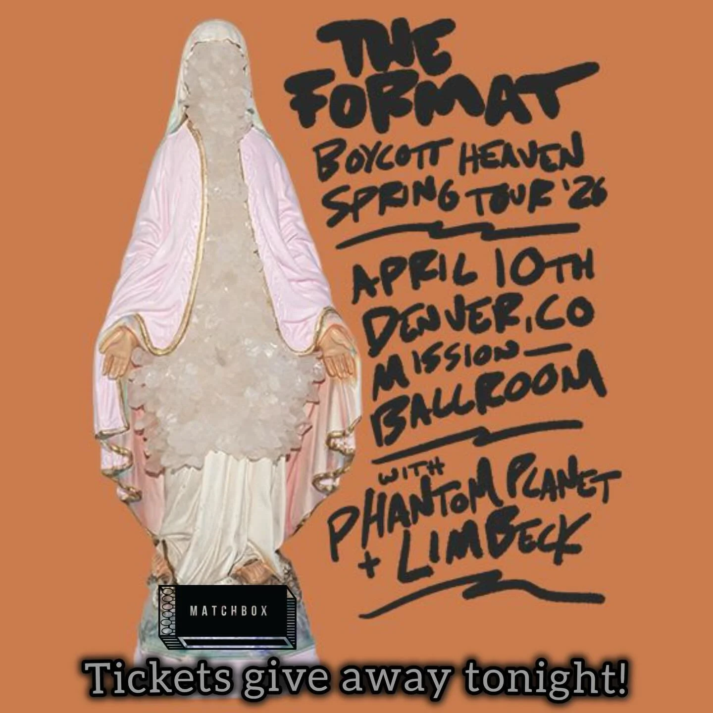 Ticket give aways are back at TBM! Starting tonight with tickets to the @theformat at @missionballroom this Friday! Come enjoy Denver&rsquo;s funnest Monday night for @taking_back_mondaytbm also Billy&rsquo;s Back Baby! See you tonight. #takingbackmo