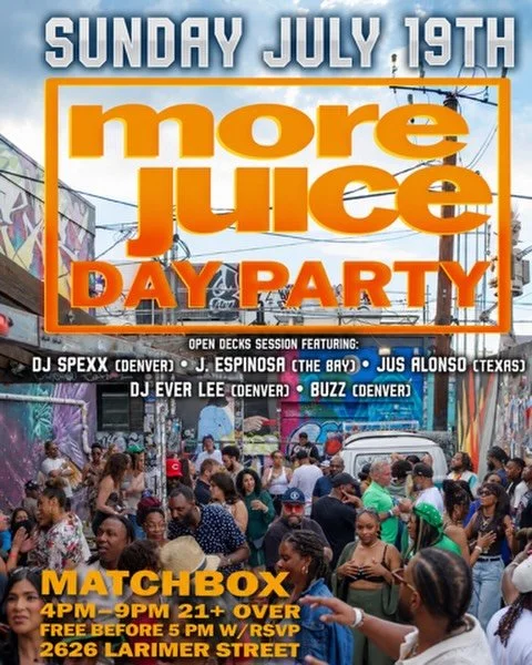 ☀️ SUNDAY ☀️ We have a stacked lineup of amazing DJs here at @thematchboxdenver  Come check out these killers on the 1s and 2s, have a cold drink, and make some new friends or see some old ones! Make sure the hit the rsvp link in our bio quick for li