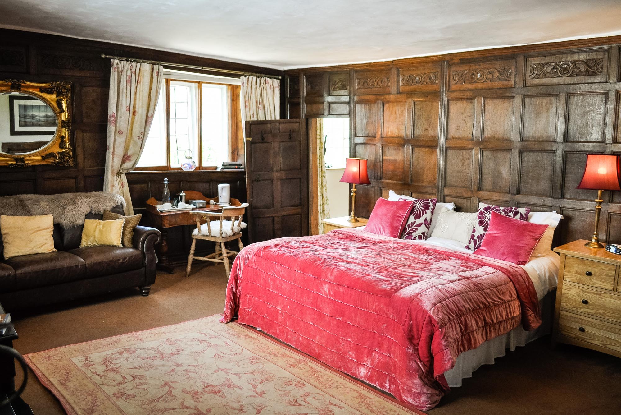 Panelled Room at Hunstile Farm