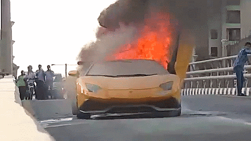 …Yes, we blow up a Lambo in the script.
