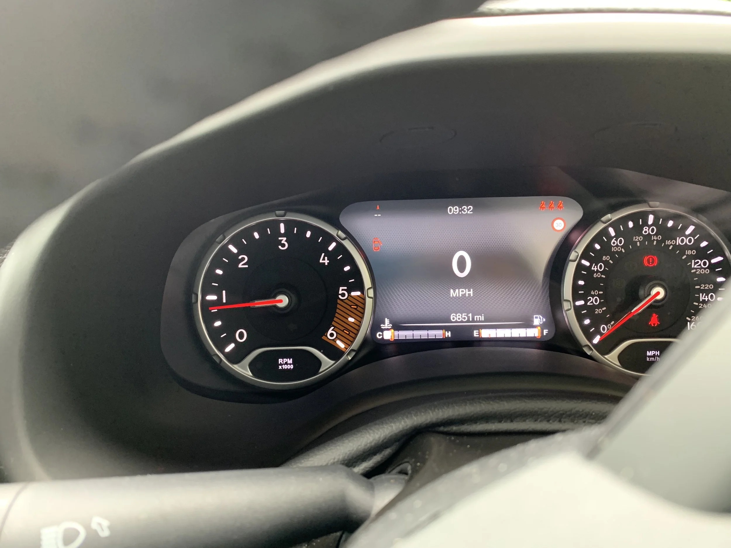 The Renegade has a good clear display unit.