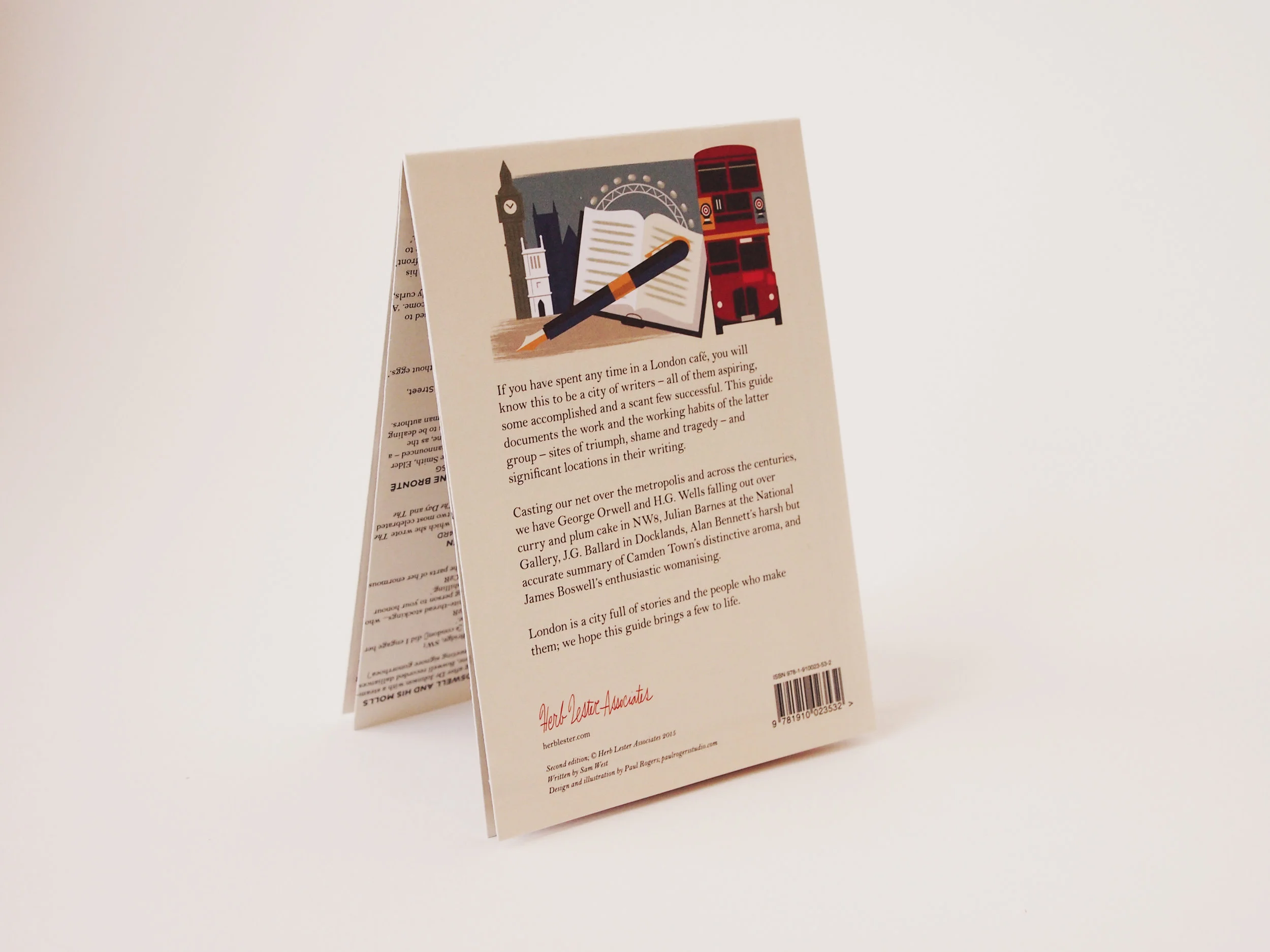 Writing London | London Guide | London Literature Map | Writers London Map | Herb Lester | The Margate Bookshop