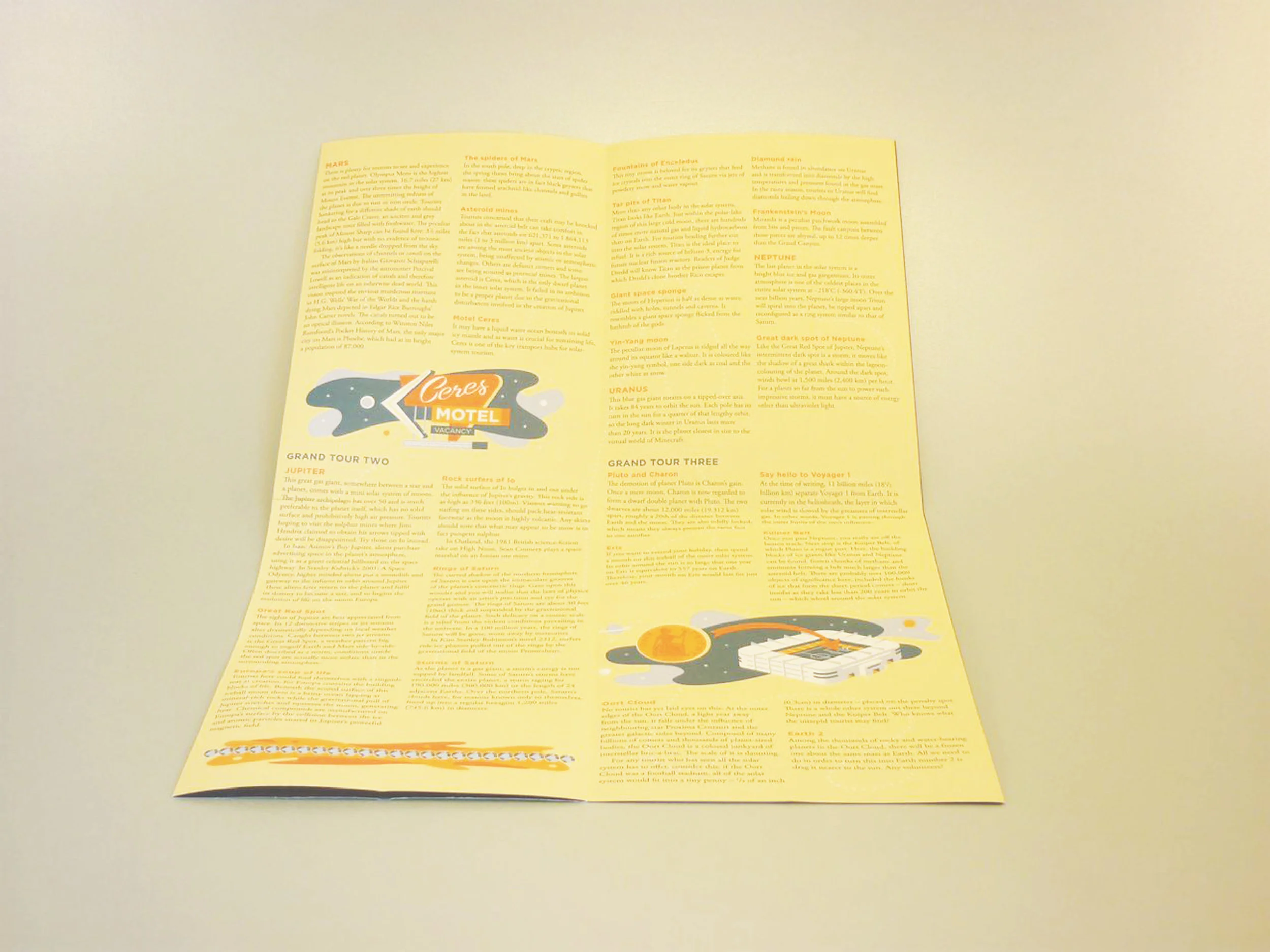 Out There | Solar System Illustration | Solar System Map | Paul Rogers | Herb Lester | The Margate Bookshop