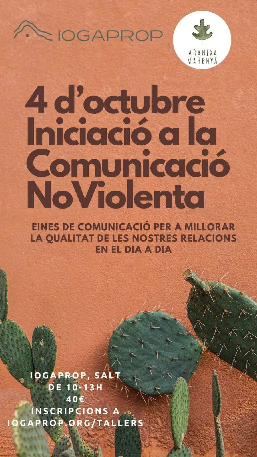 TALLER D'INICIACIÓ A LA COMUNICACIÓ NOVIOLENTA amb Arantxa Marenyà