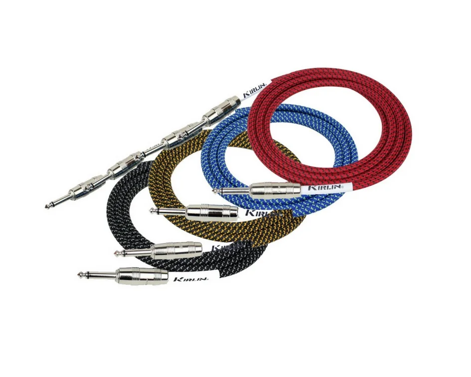 Kirlin IWC-201 Straight-Straight Fabric Instrument Cable 10 ft. 