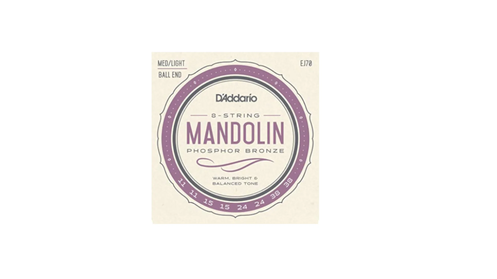 D'Addario EJ70 Medium Light Mandolin Strings