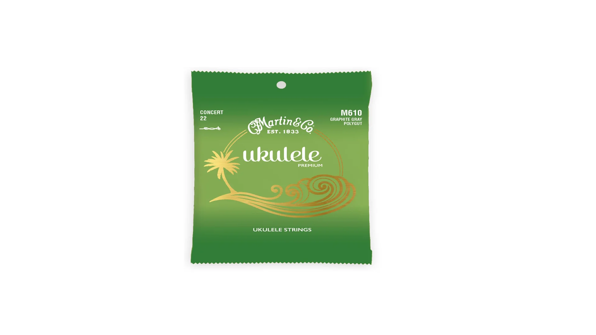 Martin M610 Graphite Gray Polygut Concert Ukulele Strings