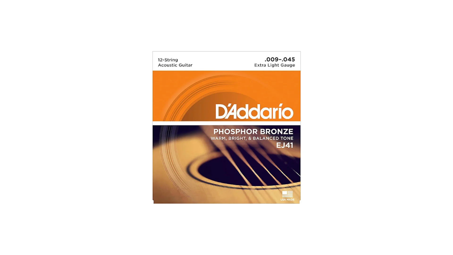D'Addario 12 String Phosphor Bronze Acoustic Guitar Strings