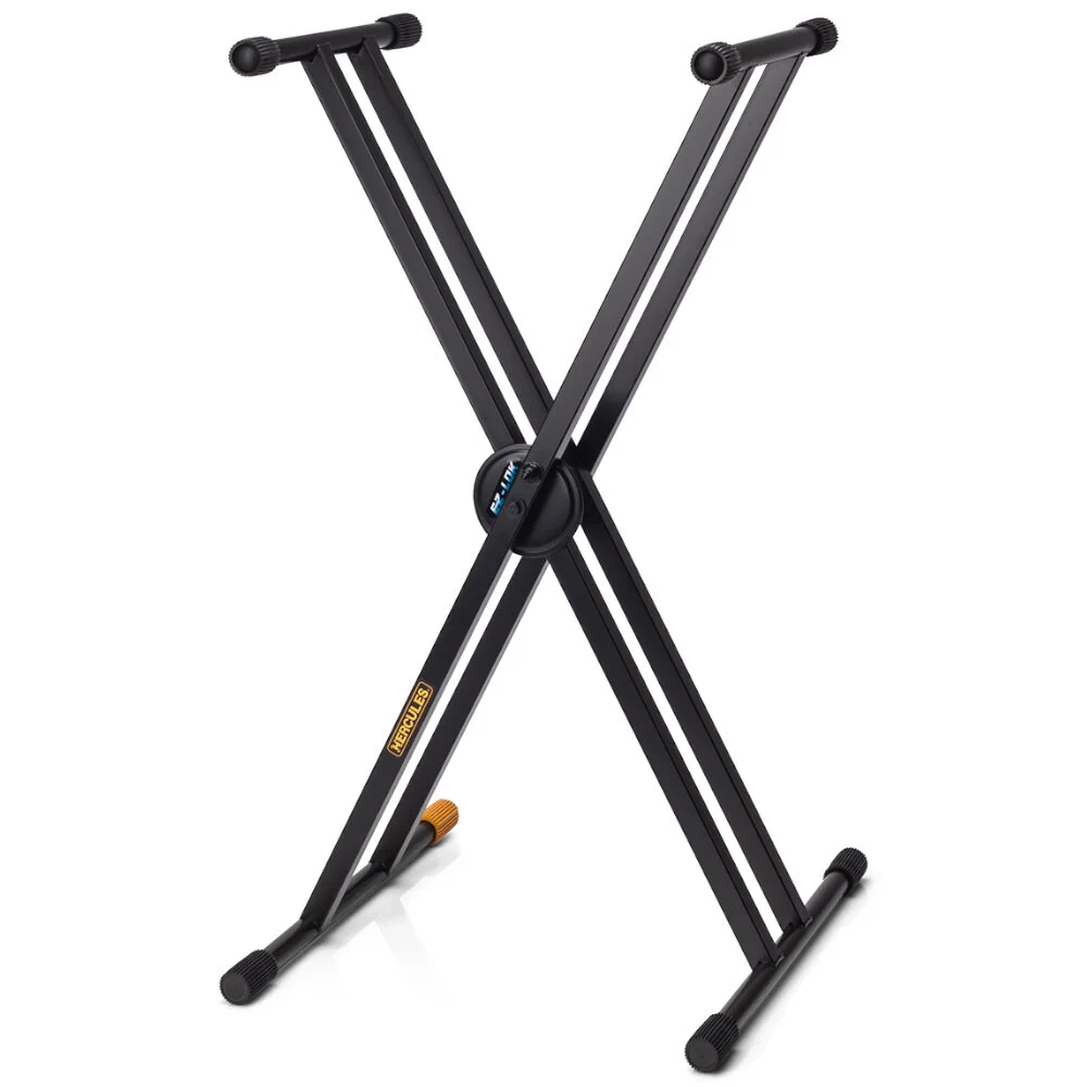 Hercules KS120B EZ-LOK Heavy Duty Double Braced Keyboard Stand