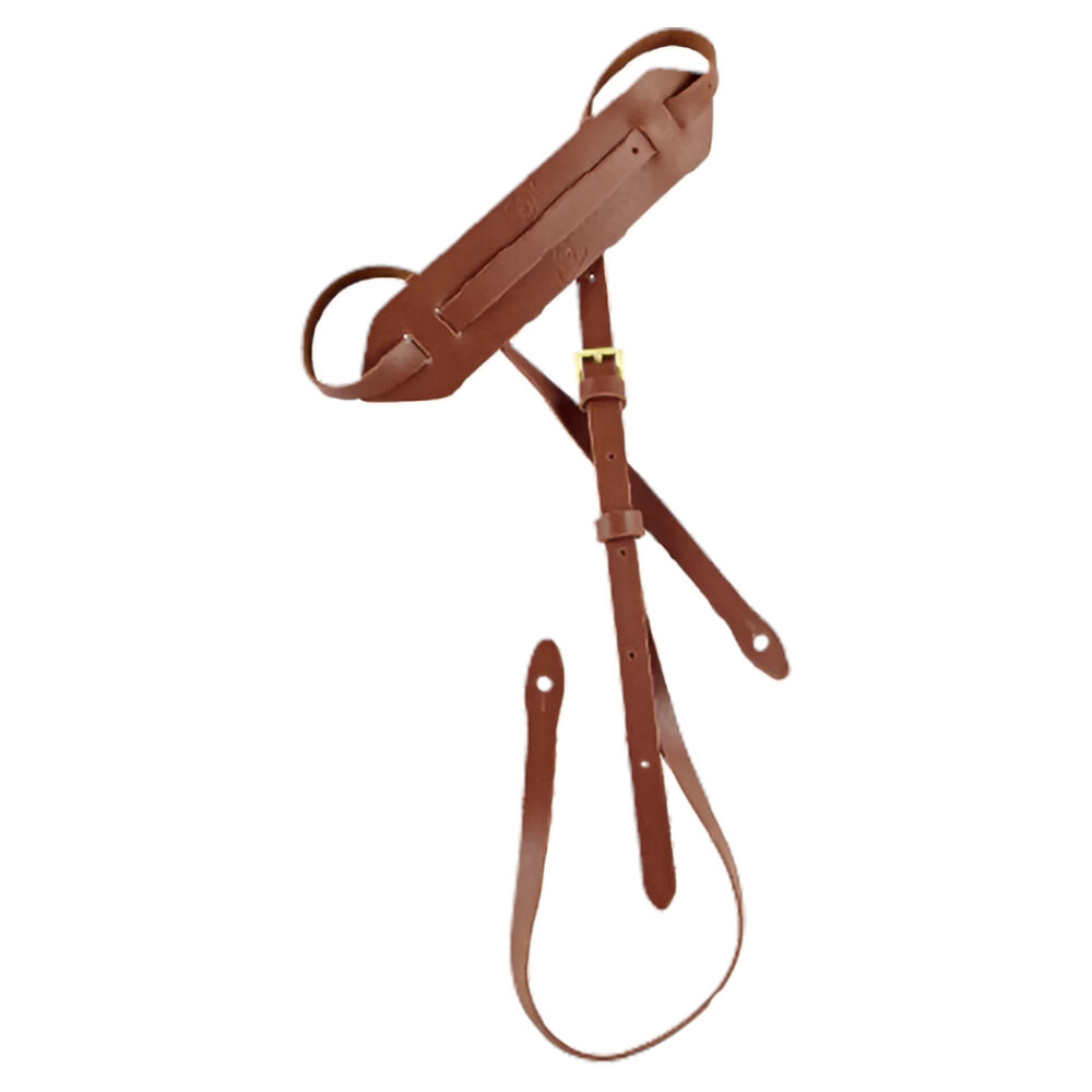Ortega OSM-BR Standard Brown Leather Mandolin Strap