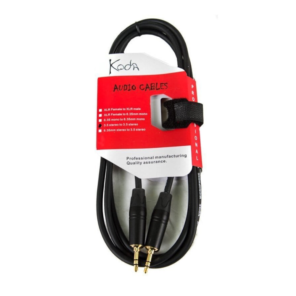 Koda GC0806 2M Aux Cable, 3.5mm Stereo Jack to 3.5mm Stereo Jack