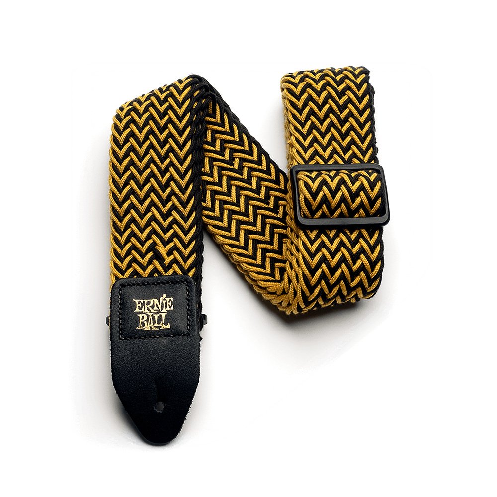 Ernie Ball P04147 Yellow Jacket Polyspun Guitar Strap
