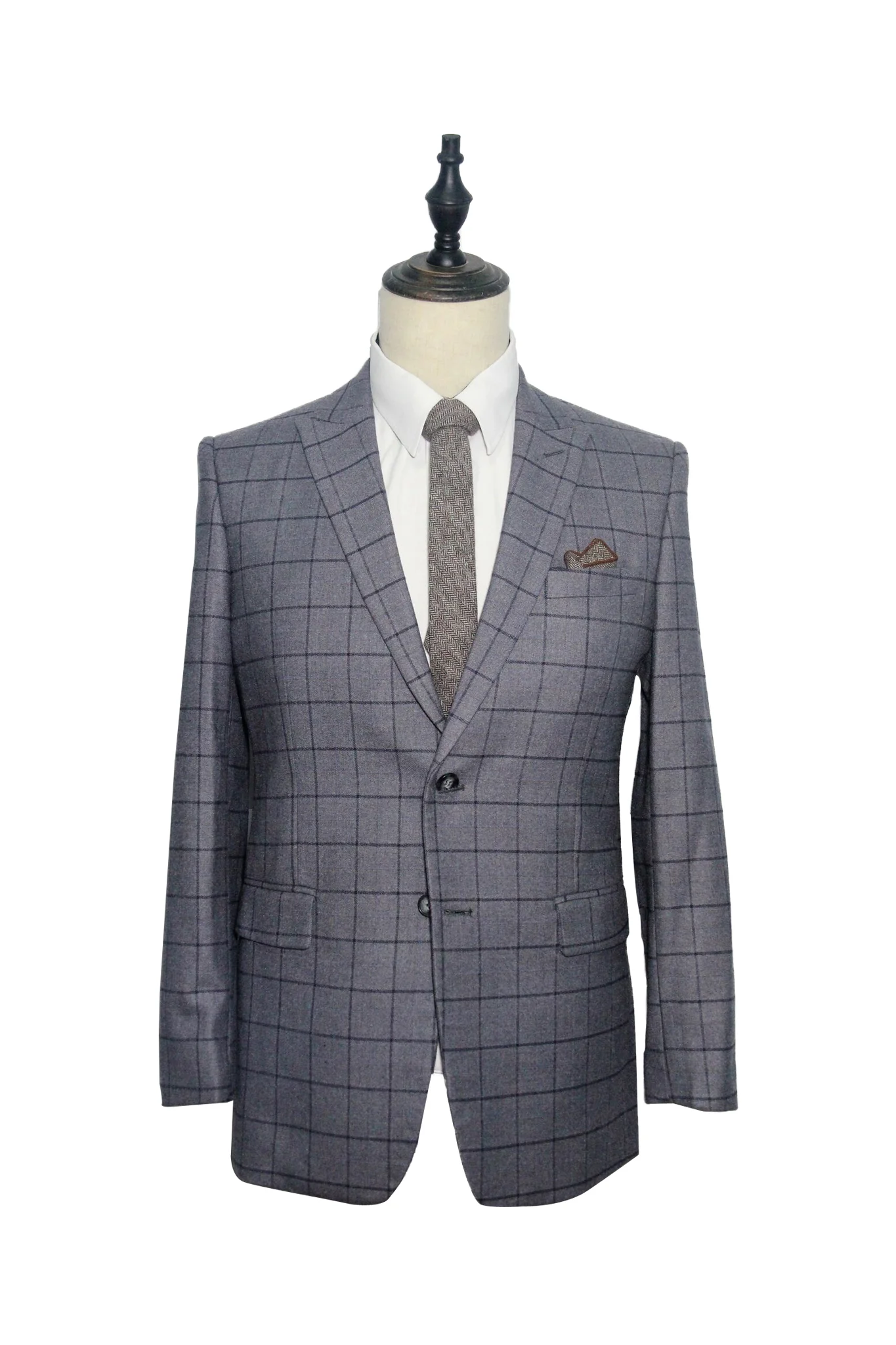 Classic Grey with Black Windowpane Suit (F234-235).jpg