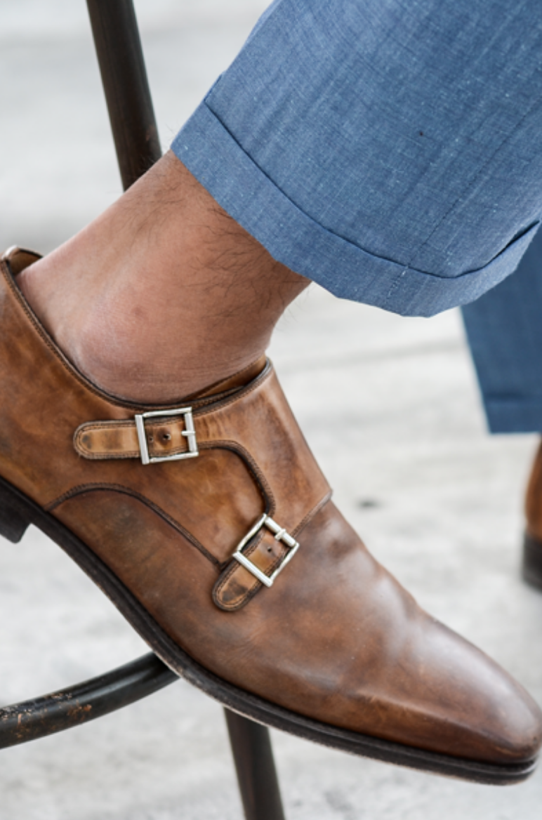 a visual guide: matching suits & shoes