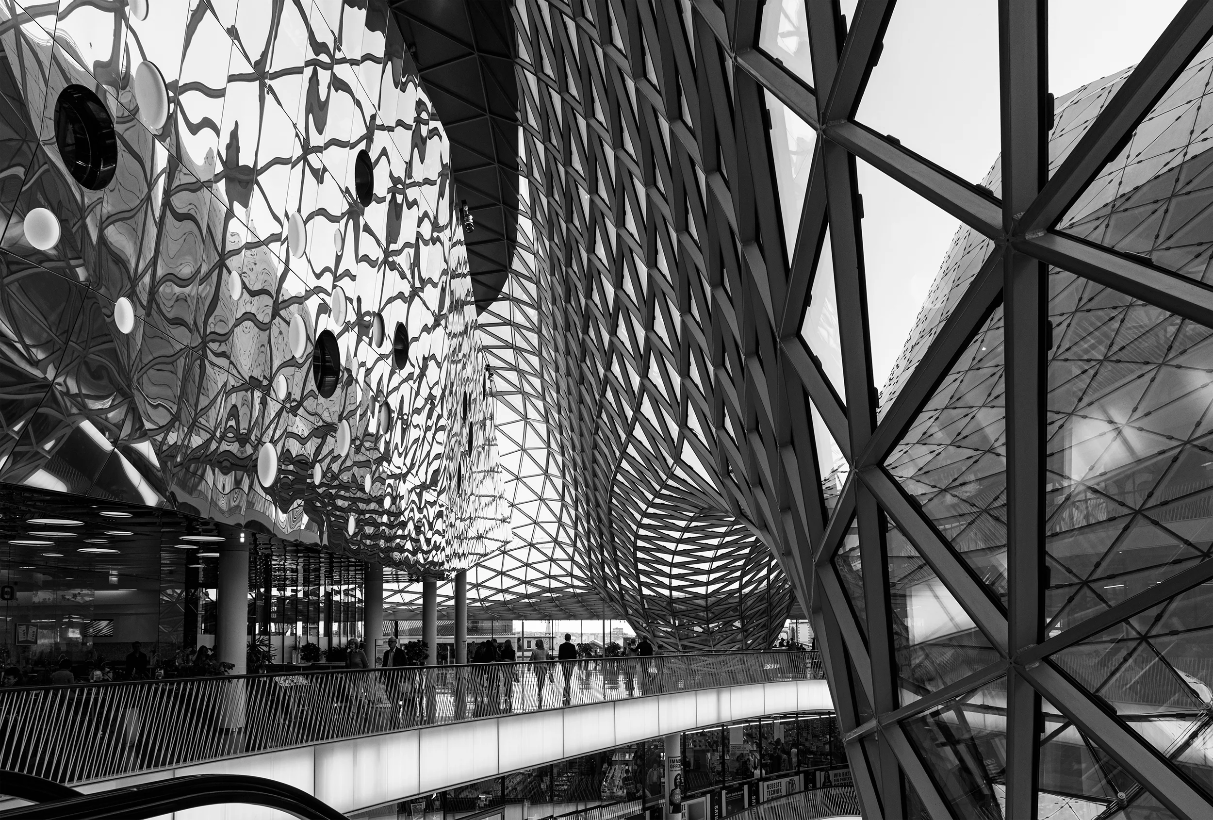 Modern shopping mall in Frankfurt