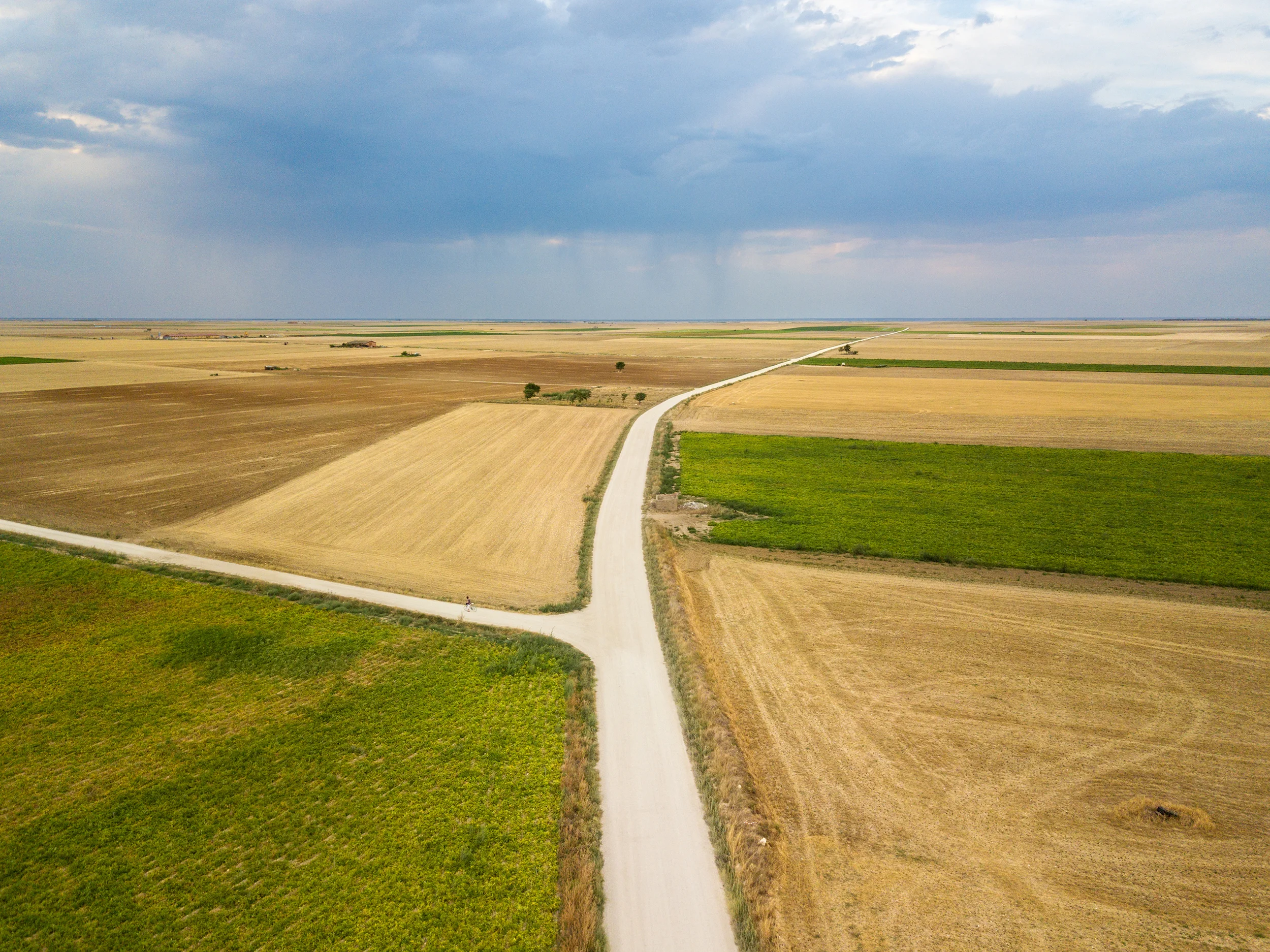 Aerial view of a rural area in Spain