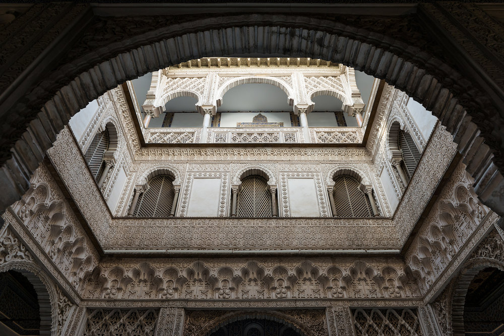 Arabic arches in Seville's Alcázar