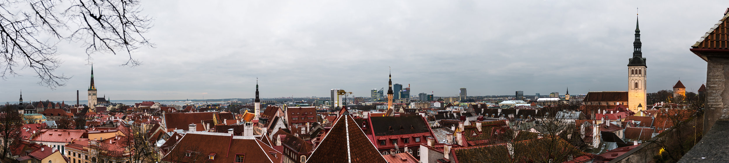 Panorama view of Tallinn from Kohtuotsa viewing platform