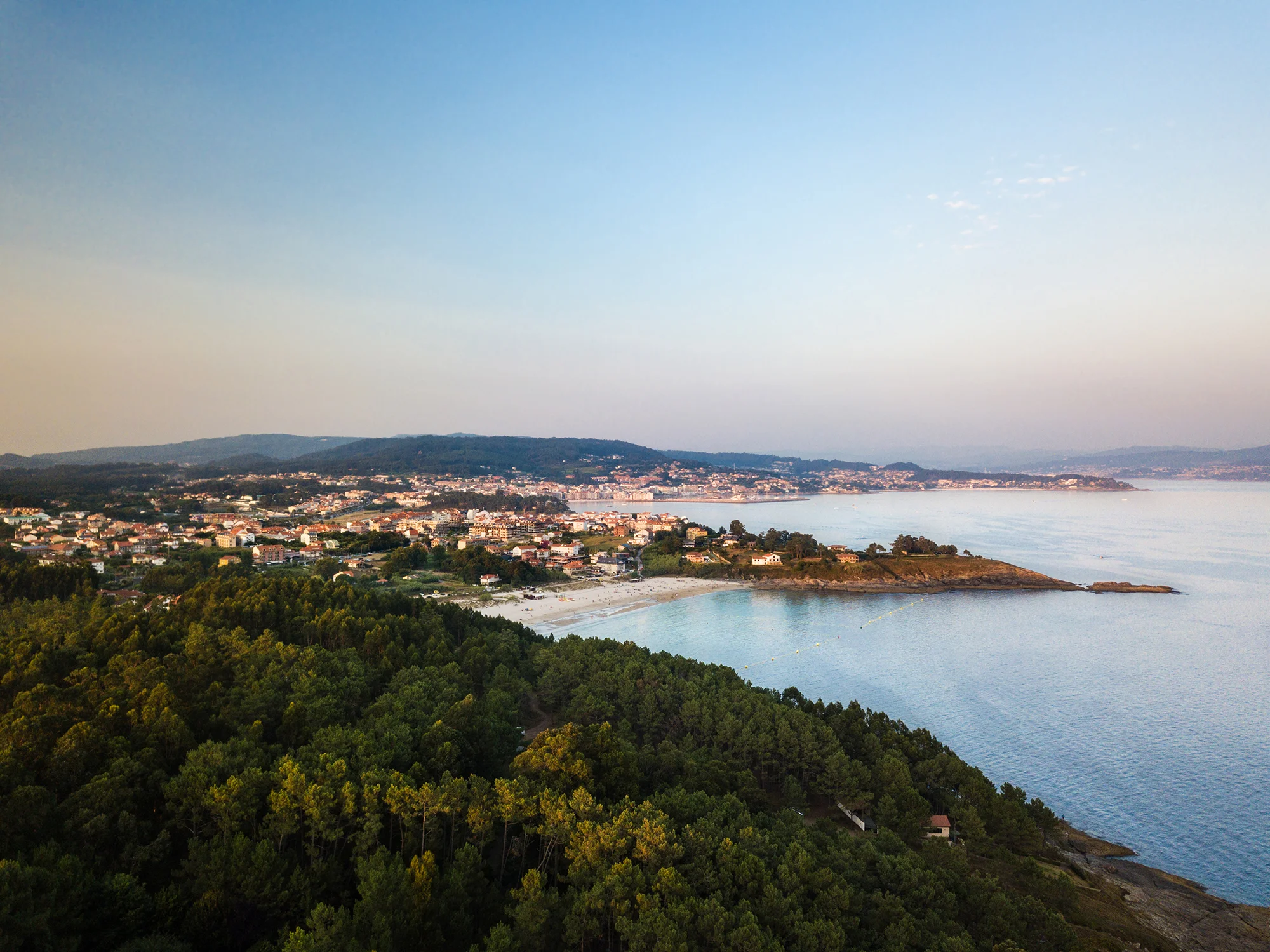 Canelas beach in the Rias Baixas in Pontevedra