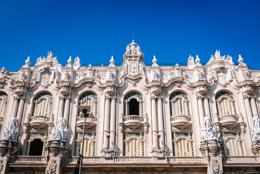 Facade of the Gran Teatro de La Habana Alicia Alonso