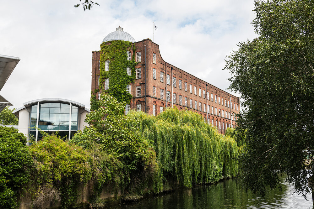 Traditional houses by the river Wensum in Norwich