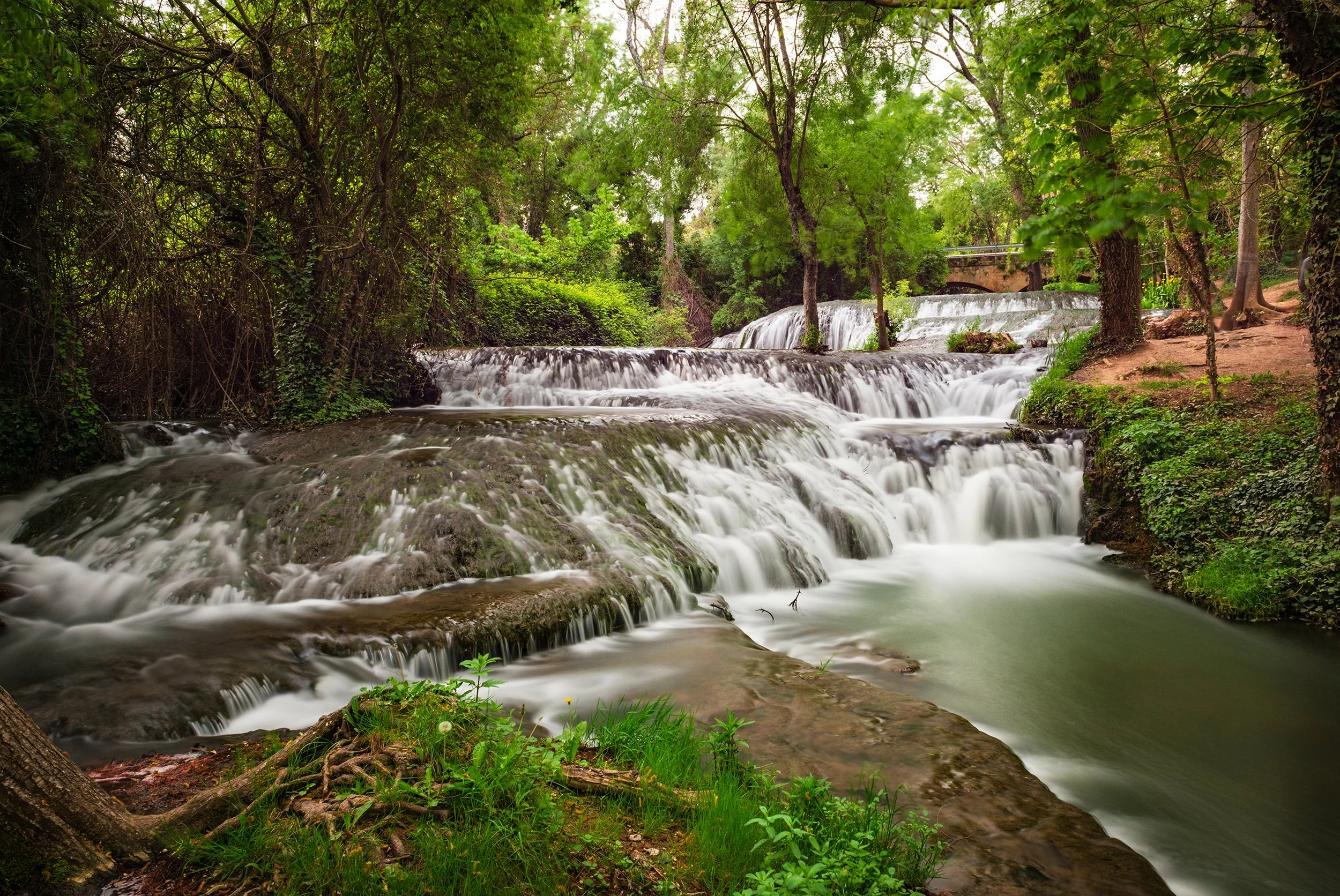 Beautiful waterfall along the Piedra River in Aragon