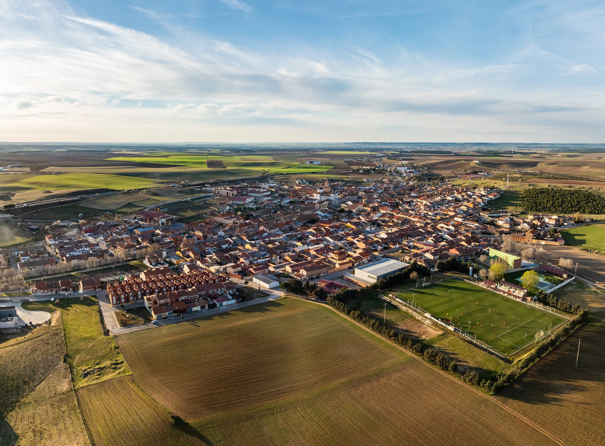 Aerial view of Rueda in Valladolid