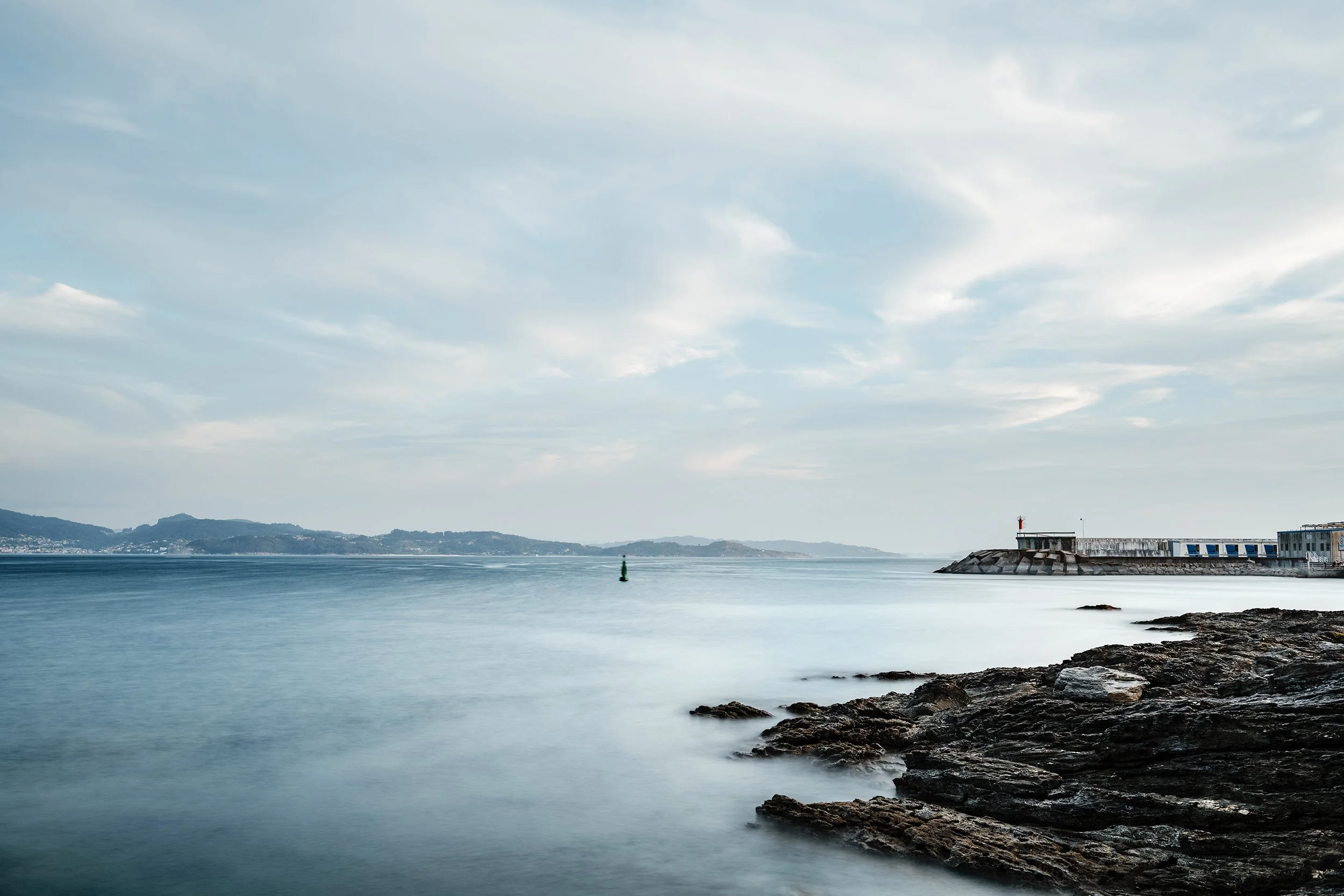 Lighthouse in the Rias Baixas in Pontevedra, Galicia