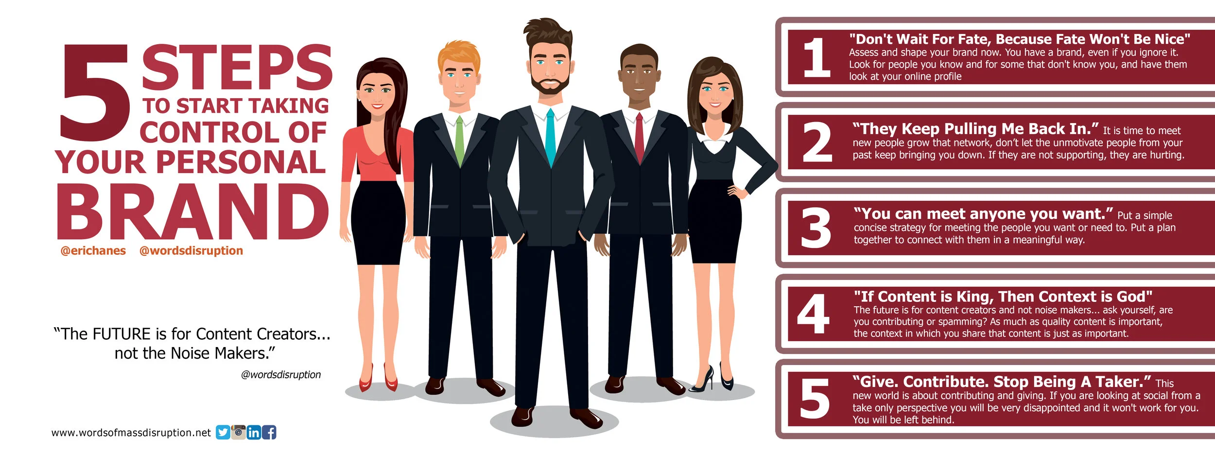 5 Steps to Start Taking Control of Your Personal Brand "No Stock Images"
