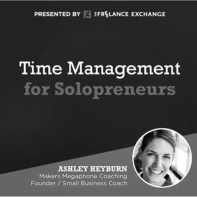 Hey hey freelancers &amp; solopreneurs, do you ever feel like there aren't enough hours in the day to get everything done? Well you are not alone! Join me this Friday with the @fxofkc where I will be giving an action oriented talk sharing practical t