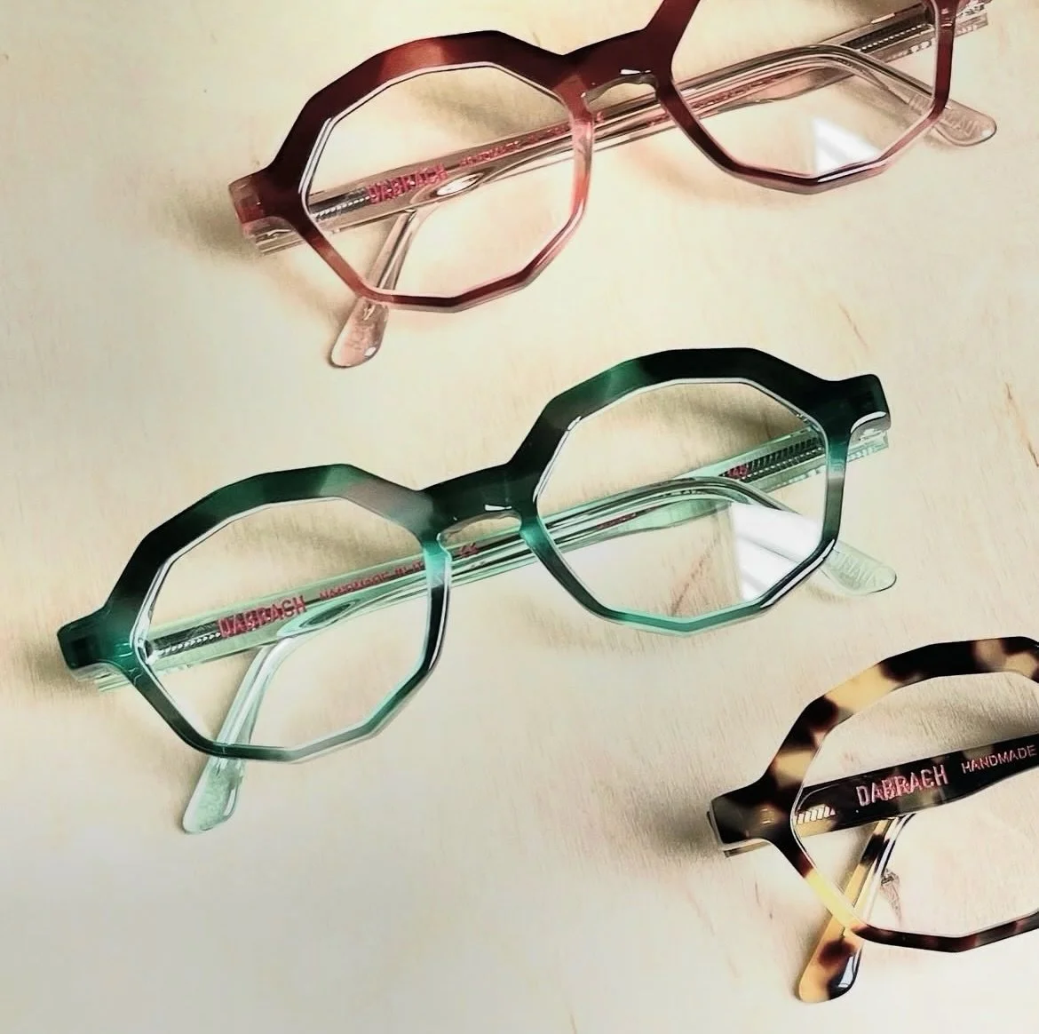 We&rsquo;re so excited to be receiving an entire new collection from @dabracheyewear if you love geometric designs &amp; beautifully curated colours these will be for you!