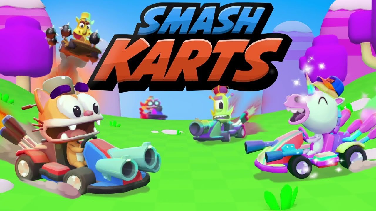 Smash Karts Slick 'n Slide Gameplay outside jump & G.R. INDIAN `Smash Karts  .IO 