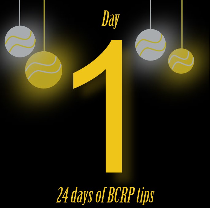 24 days of BCRP tips